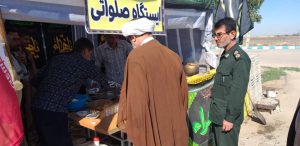 بازدید امام جمعه کارون از ایستگاه های صلواتی میسر سویسه