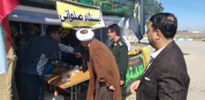 بازدید امام جمعه کارون از ایستگاه های صلواتی میسر سویسه