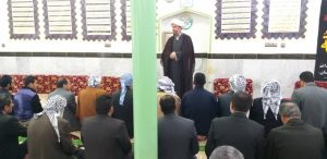 حضور امام جمعه کارون در مراسم عزاداری حضرت فاطمه زهرا(س) روستای موران