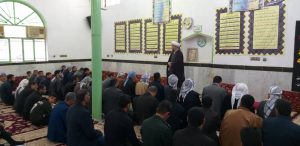 حضور امام جمعه کارون در مراسم عزاداری حضرت فاطمه زهرا(س) روستای موران