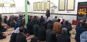 حضور امام جمعه کارون در مراسم عزاداری حضرت فاطمه زهرا(س) روستای موران