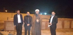 بازدید امام جمعه کارون از پروژه در حال احداث ضریح نمادین امام حسین(ع)