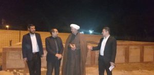 بازدید امام جمعه کارون از پروژه در حال احداث ضریح نمادین امام حسین(ع)