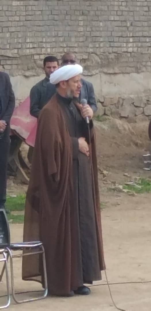 حضور امام جمعه کارون در مراسم هفتم شهید نجم الدین باوی