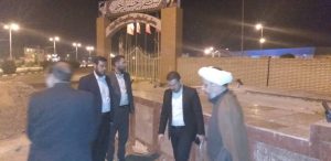 بازدید امام جمعه کارون از پروژه در حال احداث ضریح نمادین امام حسین(ع)