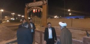 بازدید امام جمعه کارون از پروژه در حال احداث ضریح نمادین امام حسین(ع)