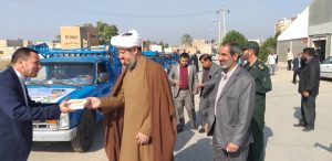 مراسم اهدایی جهیزیه به ۸ زوج یتیم با حضور امام جمعه کارون برگزار شد