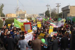 راهپیمایی 22 بهمن در شهرستان کارون