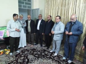 دیدار امام جمعه کارون با رزمنده 8 سال دفاع مقدس