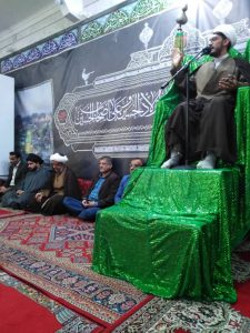 حضور امام جمعه کارون درمراسم درگذشت یکی از بستگان اقای حسین پور