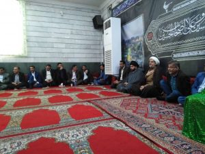 حضور امام جمعه کارون درمراسم درگذشت یکی از بستگان اقای حسین پور