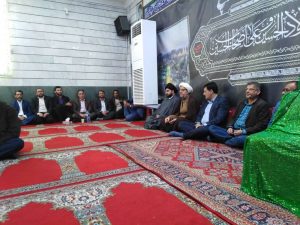 حضور امام جمعه کارون درمراسم درگذشت یکی از بستگان اقای حسین پور