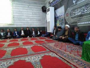 حضور امام جمعه کارون درمراسم درگذشت یکی از بستگان اقای حسین پور