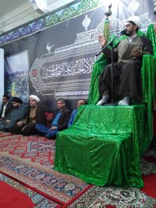 حضور امام جمعه کارون درمراسم درگذشت یکی از بستگان اقای حسین پور