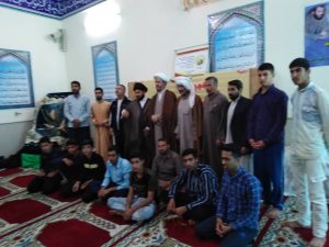 حضورامام جمعه کارون درجمع معتفکین مسجد شهید اسکندری شهرستان کارون