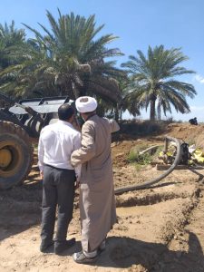 گزارش تصویری/بازدید امام جمعه کارون از سیل بند روستای فارسیات
