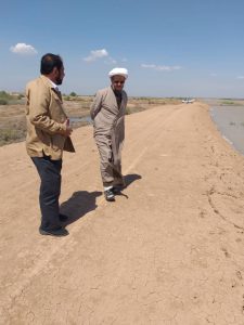 گزارش تصویری/بازدید امام جمعه کارون از سیل بند روستای فارسیات
