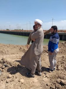 گزارش تصویری/بازدید امام جمعه کارون از سیل بند روستای فارسیات
