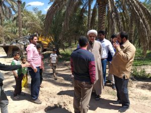 گزارش تصویری/بازدید امام جمعه کارون از سیل بند روستای فارسیات