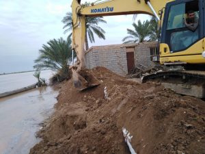 گزارش تصویری/بازدید امام جمعه کارون از سیل بند روستای فارسیات