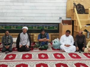 حضور امام جمعه کارون در موکب اعزامی ازتهران