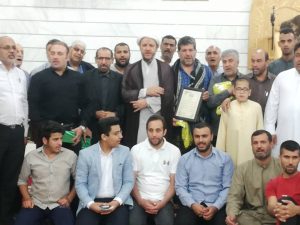 حضور امام جمعه کارون در موکب اعزامی ازتهران