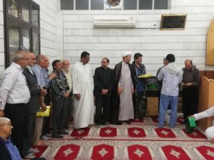 حضور امام جمعه کارون در موکب اعزامی ازتهران