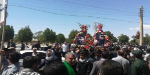 تشییع امدادگران شهرستان کارون
