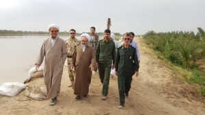 گزارش تصویری/بازدید آیت الله حیدری و امام جمعه کارون از مناطق سیل زده شهرستان