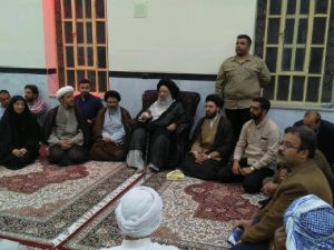 بازدید آیت الله موسوی جزایری،نماینده ولی فقیه در خوزستان از مناطق سیل زده شهرستان کارون