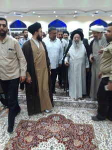 بازدید آیت الله موسوی جزایری،نماینده ولی فقیه در خوزستان از مناطق سیل زده شهرستان کارون