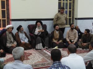 بازدید آیت الله موسوی جزایری،نماینده ولی فقیه در خوزستان از مناطق سیل زده شهرستان کارون