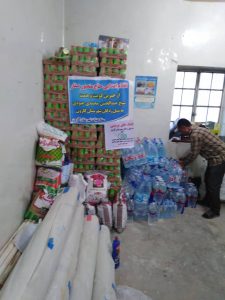 گزارش تصویری/برپایی موکب ساقی عطشان کربلا از شهر خمین برای کمک به سیل زدگان
