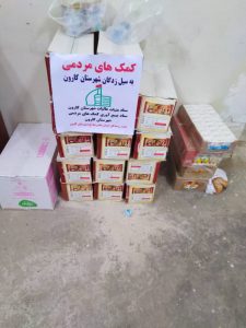 گزارش تصویری/برپایی موکب ساقی عطشان کربلا از شهر خمین برای کمک به سیل زدگان