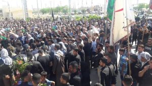 تشییع امدادگران شهرستان کارون