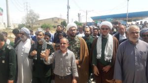 راهپیمایی مردم شهرستان کارون در محکومیت اقدام آمریکا علیه سپاه