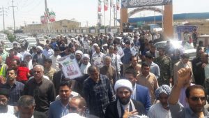 راهپیمایی مردم شهرستان کارون در محکومیت اقدام آمریکا علیه سپاه