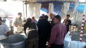 گزارش تصویری/بازدید امام جمعه کارون ازمواکب مستقردرشهرستان 2