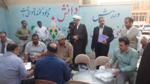گزارش تصویری/بازدید امام جمعه کارون ازمواکب مستقردرشهرستان 3