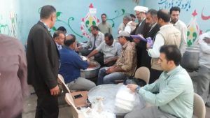 گزارش تصویری/بازدید امام جمعه کارون ازمواکب مستقردرشهرستان 3