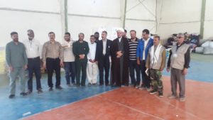 گزارش تصویری/بازدید امام جمعه کارون ازمواکب مستقردرشهرستان 3