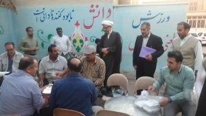 گزارش تصویری/بازدید امام جمعه کارون ازمواکب مستقردرشهرستان 3