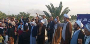 مراسم نماد مقاومت در مقابل سيل (فزعت القزاویه)در روستاي غزاويه بزرگ برگزار شد