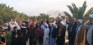 مراسم نماد مقاومت در مقابل سيل (فزعت القزاویه)در روستاي غزاويه بزرگ برگزار شد