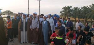 مراسم نماد مقاومت در مقابل سيل (فزعت القزاویه)در روستاي غزاويه بزرگ برگزار شد