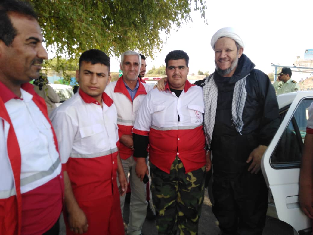 حضور امام جمعه کارون در پایگاه امداد و نجات شهرستان