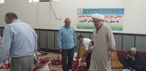 ارسال بسته های غذایی به سیل زرگان روستای چمیان