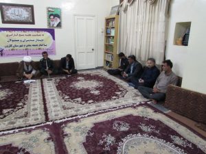 دیدار مدیران و مسئولین با امام جمعه کارون بمناسبت هفته بسیج کارگری