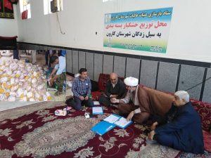 توزیع بیش از ۱۸تن مرغ بین سیلزدگان شهرستان کارون