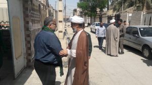 دیدار با خانواده شهدای خدمت شهرستان کارون